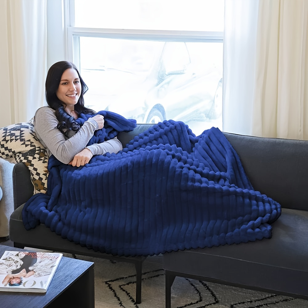 1pack soft fleece blanket fleece throw blankets soft blankets cozy fluffy plush lightweight throw blankets for couch bed sofa details 0