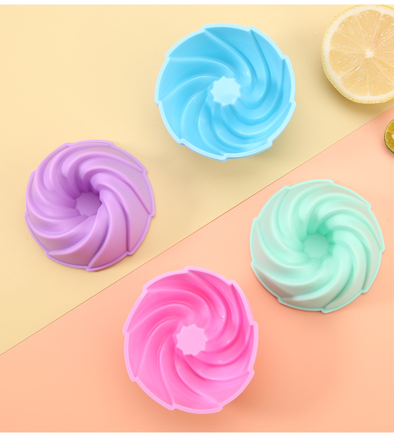 1pc round silicone mold food grade high temp resistant for thanksgiving birthday party supplies manual kitchen and restaurant use details 5