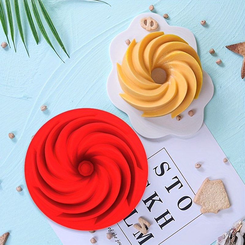non stick silicone spiral cake mold perfect for birthday parties baking details 0