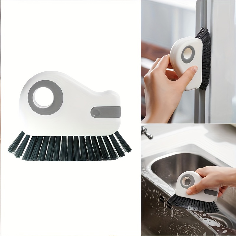 1pc cleaning brush window rail cleaning tool 2 in 1 cleaning brush multi functional bristle crevice cleaning brush for sliding door tracks window sills window details 5