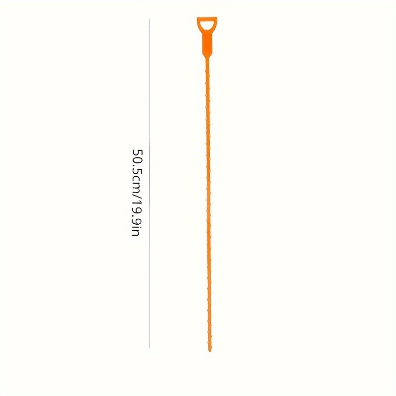 1pc multi purpose drain clog remover tool flexible plastic sewer dredging hook for sink shower tub hair catcher and pipe cleaner essential home cleaning gadget details 1