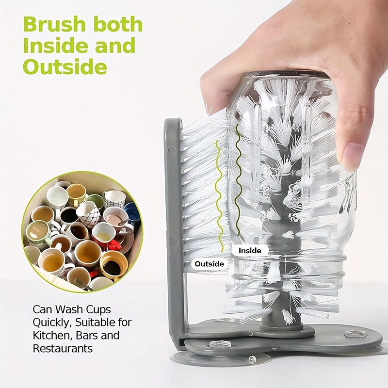 1pc cup scrubber glass cleaner bottles brush sink kitchen accessories 2 in mug wine suction cup cleaning brush gadgets details 6