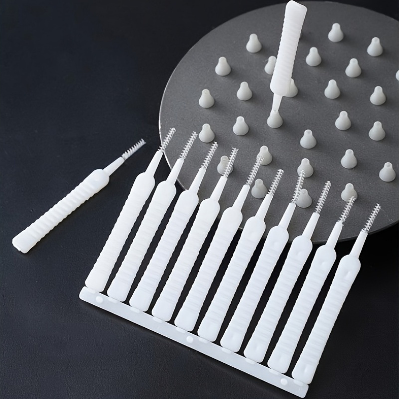 10 pcs shower cleaning brush set shower head cleaner bathroom toilet nozzle shower head cleaning tool reusable household cleaning supplies details 1